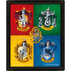 Harry Potter Crests Framed 3D Picture