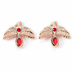 Harry Potter Rose Gold Plated Fawkes Stud Earrings