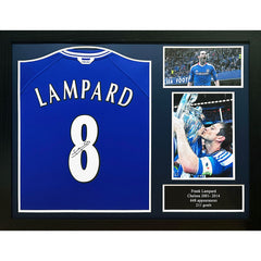 Chelsea FC Lampard Signed Shirt (Framed)