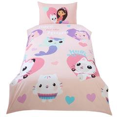 Gabbys Dollhouse Hugs Single Duvet Set