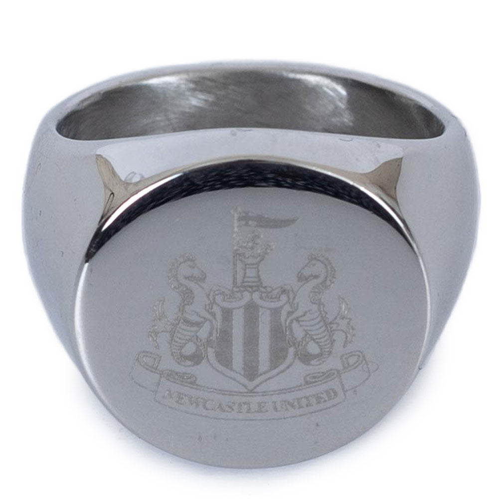 Newcastle United FC Round Signet Ring Medium