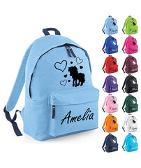 Personalised Unicorn School Backpack Bag Any Name Text Kids PE Kit Girls Boys Gift