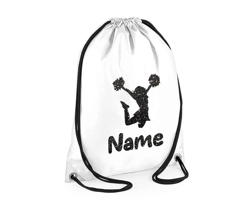 Personalised Dance Pull String Bag Girls Glitter Drawstring Ballet Kids Gift