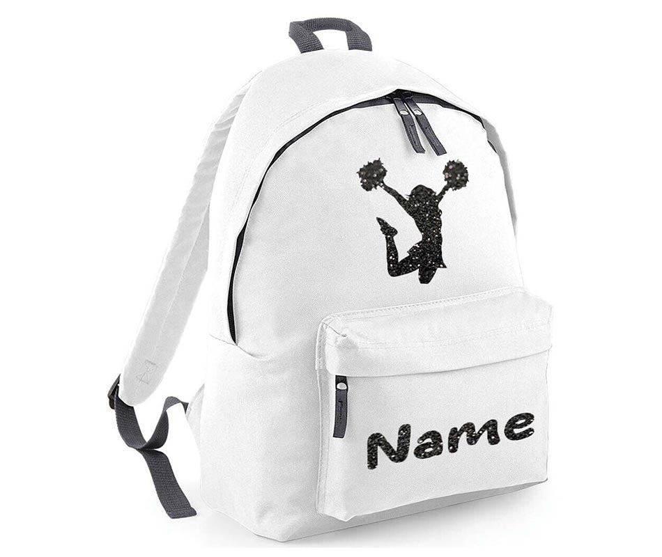 Personalised Gymnastics Cheerleader School Backpack Kids Any Name Text Girls