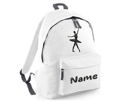 Personalised Gymnastics Ballet Dancer School Backpack Kids Any Name Text Girls