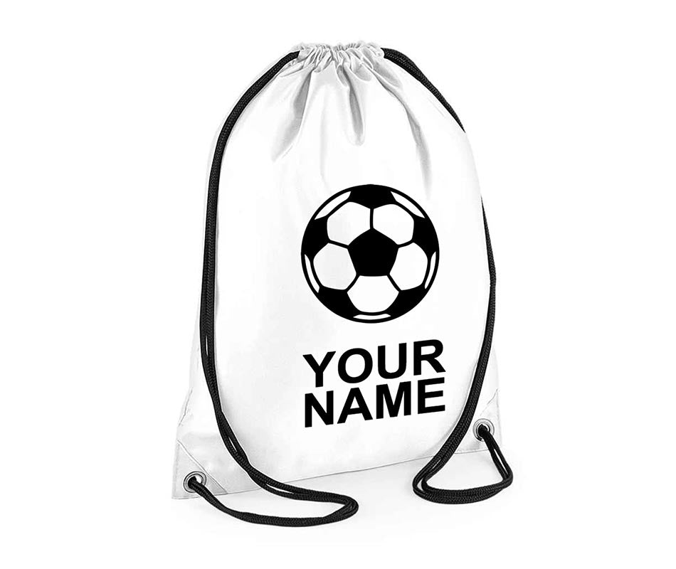 Personalised Unisex Football Pull String Bag Drawstring Ballet Kids Gift Personalised Football Unisex Pull String Bag Glitter Drawstring Ballet Kids Gift Casual Backpack