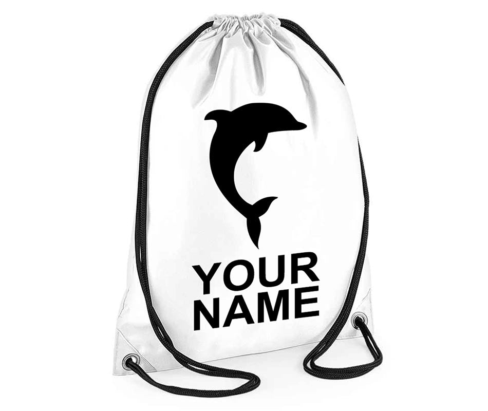 Personalised Unisex Pull String Bag Drawstring Ballet Kids Gift Casual Backpack