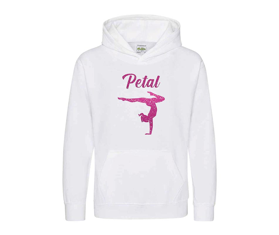 Personalised Ladies Gymnastics Hoodie Jumper Top Workwear Sportswear Outerwear Women Hoodies