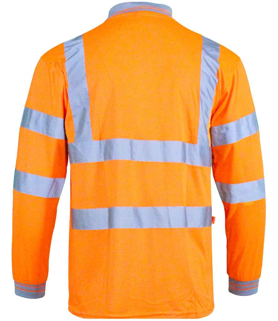 Warrior HiVis Long Sleeve Polo Shirt