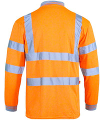 Warrior HiVis Long Sleeve Polo Shirt
