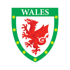 Wales Flag Badge Stickers - Personalised With Your Name