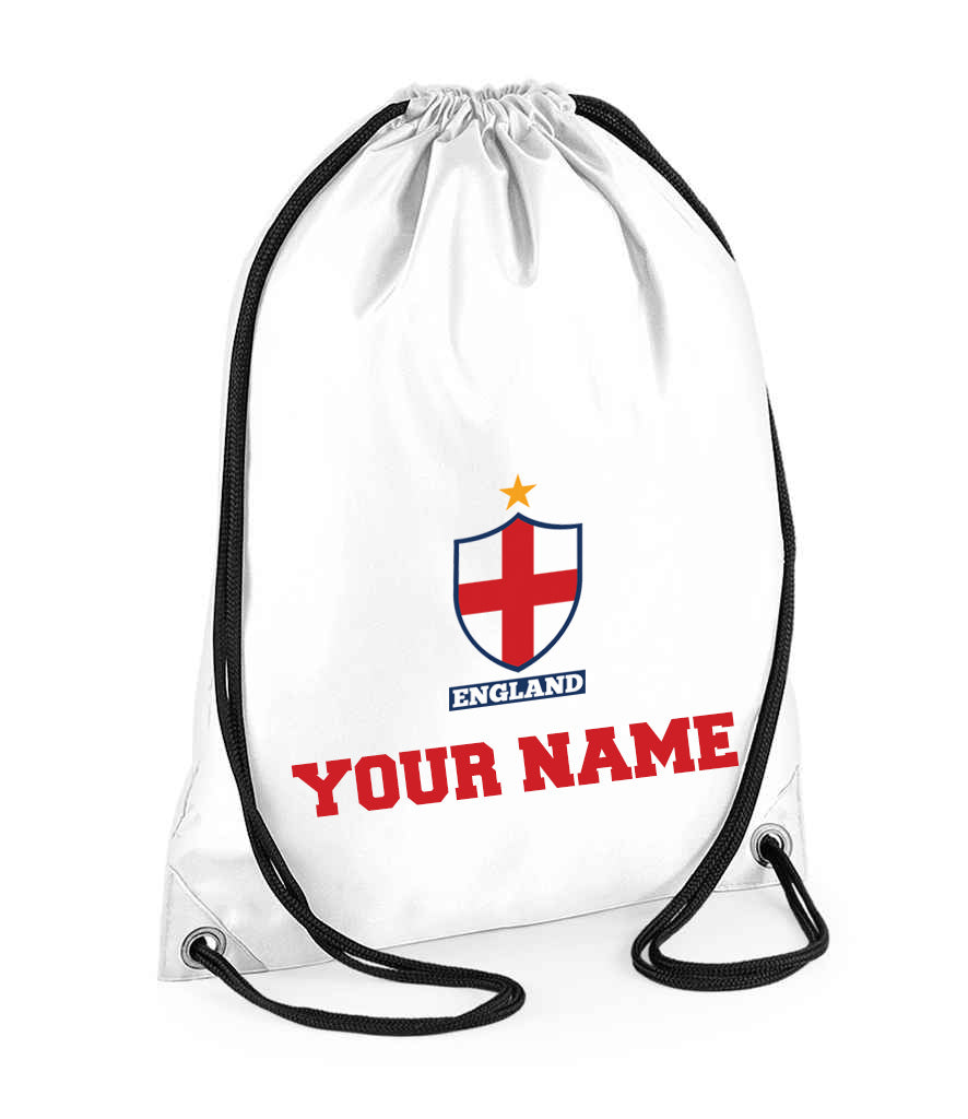 Children Personalised England Flag Badge Football Kits