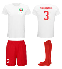 Personalised Wales Style Football Kits Custom Shirts Shorts and Socks