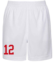 Personalised Wales Style Football Kits Customised Red & White Shirts and Shorts