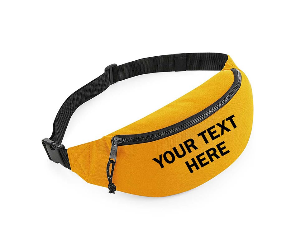 Personalised Printed Bum Bag Fanny Pack Festival Money Belt Purse Hip Wallet