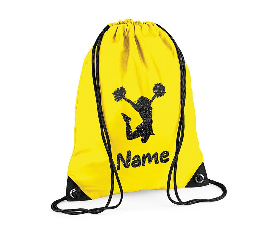 Personalised Dance Pull String Bag Girls Glitter Drawstring Ballet Kids Gift