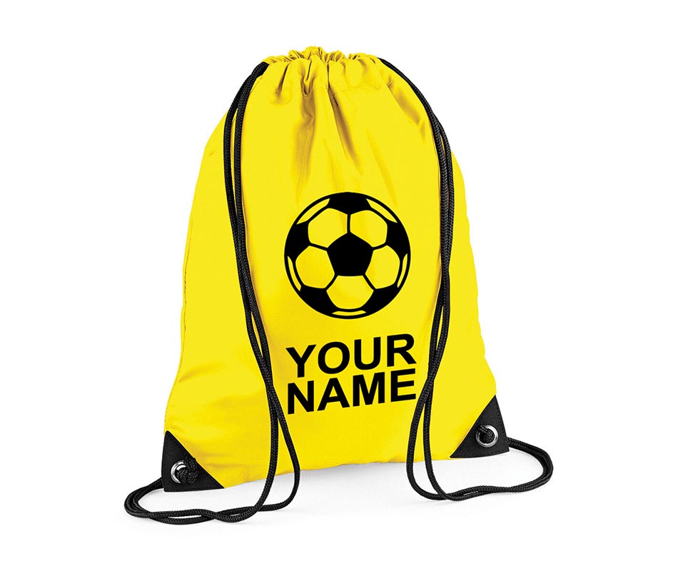 Personalised Unisex Football Pull String Bag Drawstring Ballet Kids Gift Personalised Football Unisex Pull String Bag Glitter Drawstring Ballet Kids Gift Casual Backpack