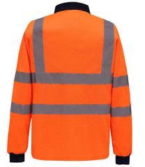 Yoko HiVis Long Sleeve Polo Shirt