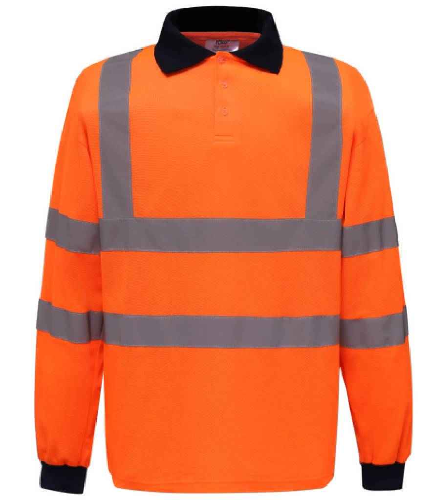 Yoko HiVis Long Sleeve Polo Shirt