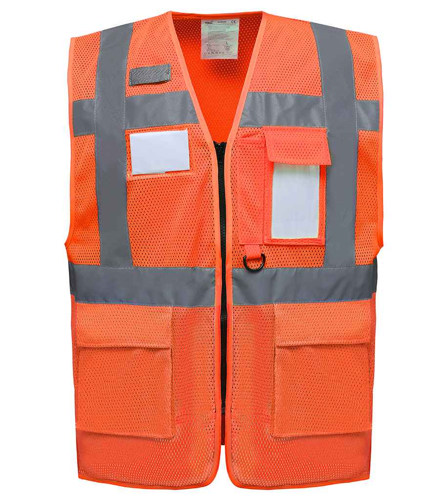 Yoko HiVis Top Cool Open Mesh Executive Waistcoat