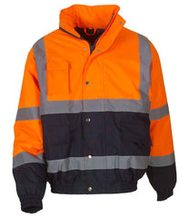Yoko HiVis Two Tone Bomber Jacket