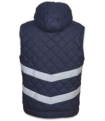 Yoko HiVis Kensington Hooded Gilet
