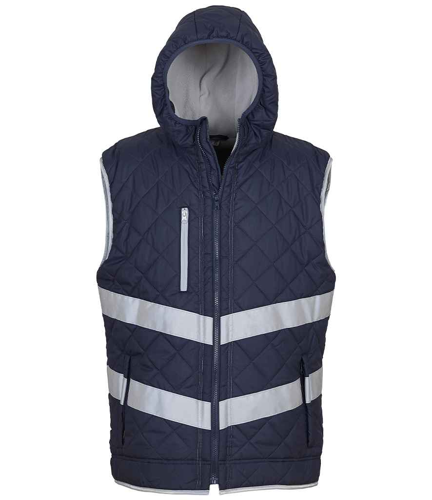 Yoko HiVis Kensington Hooded Gilet