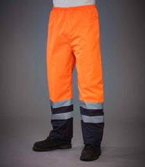 Yoko HiVis Two Tone Waterproof Overtrousers