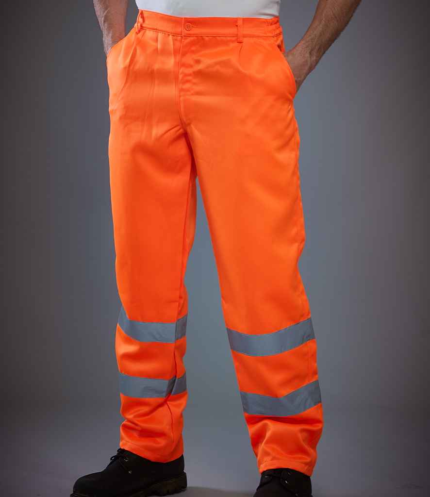 Yoko HiVis PolyCotton Work Trousers