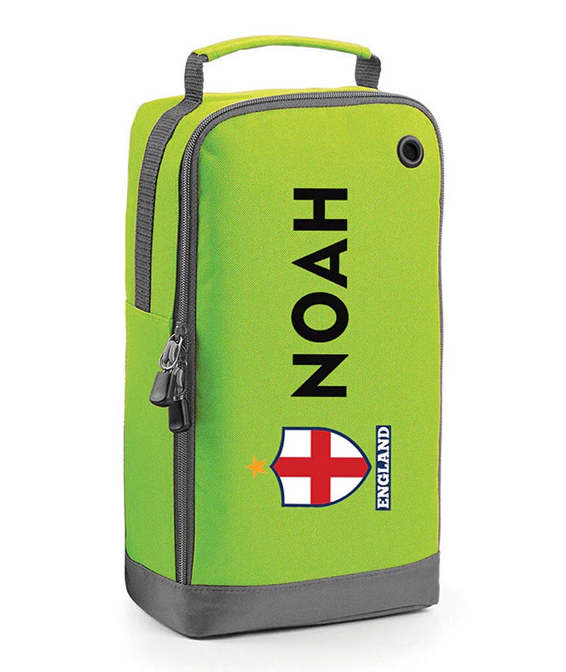 Personalised England Football Boot Bag Boys Girls Customised Kids PE School Gym