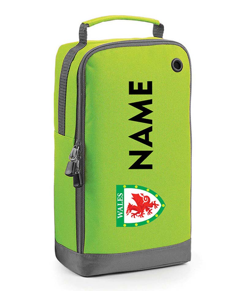 Personalised Wales Boot Bags Sports School Gym PE Accessories Customised Kit Bag