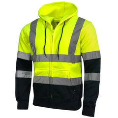 Hi Vis Zip Hoodie