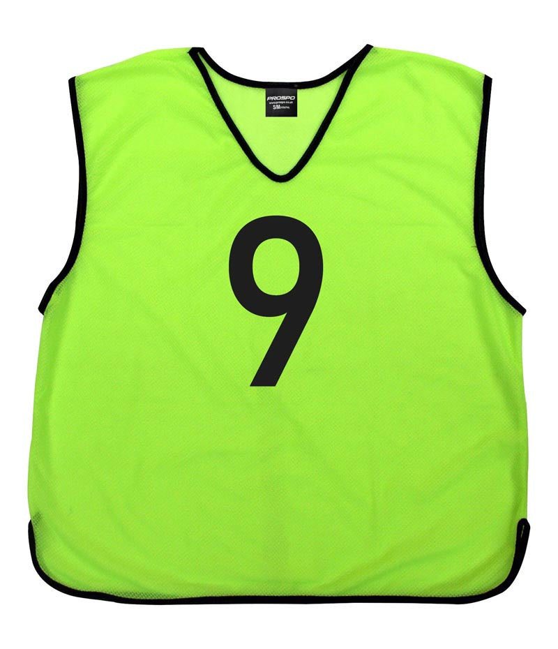 Personalised Custom Front and Back Numbered Football Training Bibs