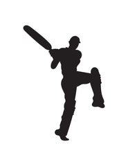 Cricket Player Stickers - Personalised With Your Name