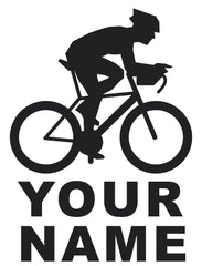 Cycling Stickers - Personalised With Your Name