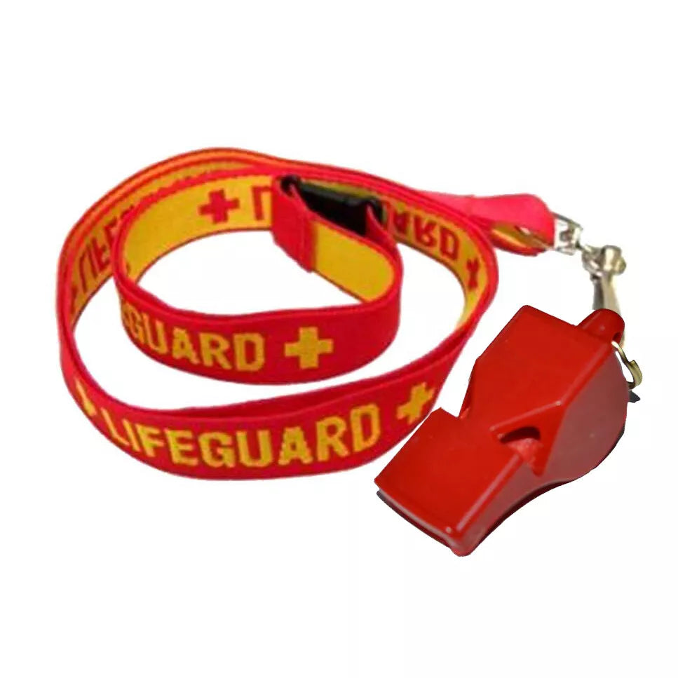 Red Lifeguard Whistle