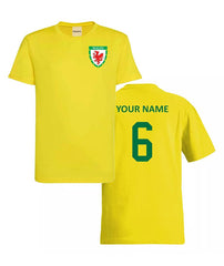 Personalised Wales Custom Football Shirts For Boys And Girls Best Birthday Gift