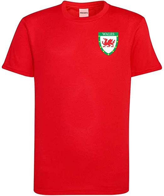 Prospo Personalised Kids Wales Style Away Football Kit