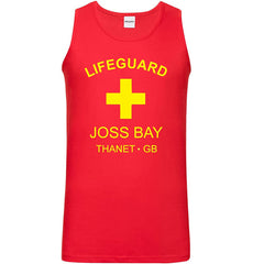 Prospo® Men's Lifeguard Long Beach Thanet GB Surfer Beach Holiday Vest Tank