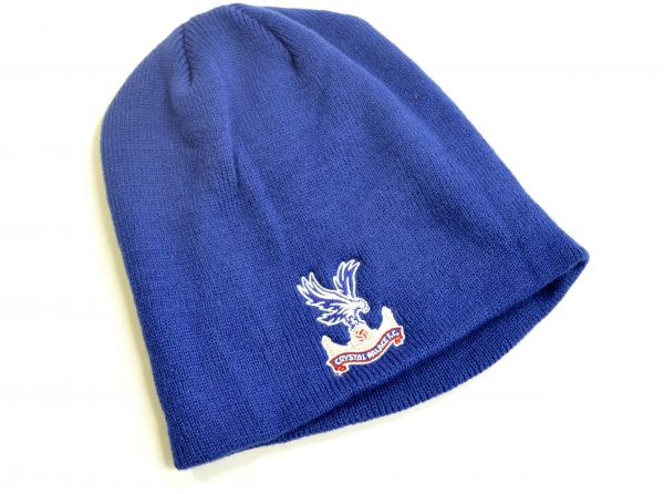 47 BRAND CRYSTAL PALACE KNITTED BEANIE HAT ROYAL BLUE