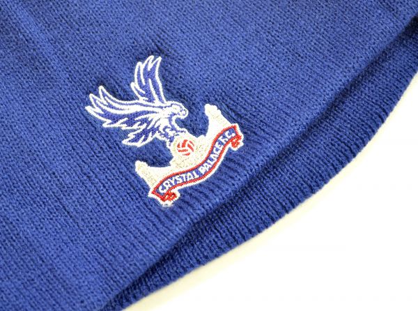 47 BRAND CRYSTAL PALACE KNITTED BEANIE HAT ROYAL BLUE