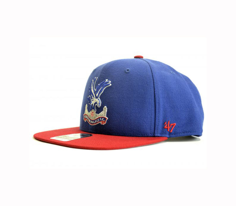 47 BRAND CRYSTAL PALACE TWO TONE CAPTAIN CAP ROYAL BLUE RED