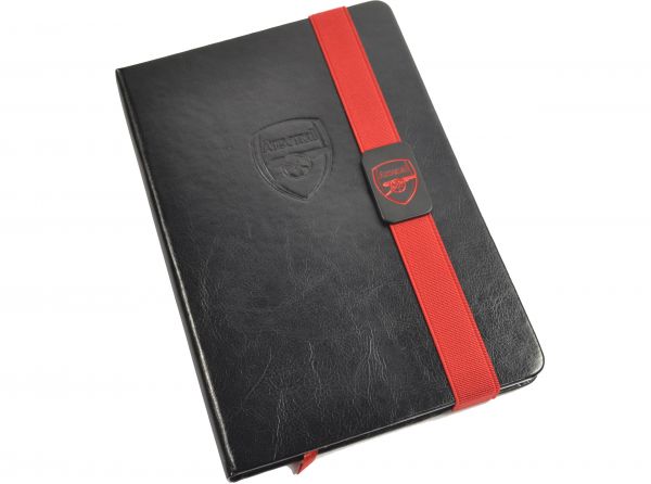 ARSENAL BANDED A5 PREMIUM LEATHER LOOK NOTEBOOK