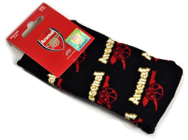 ARSENAL ALL OVER PRINT SOCKS 4 TO 6 HALF