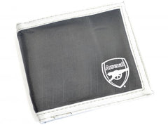 ARSENAL MULTI POCKET BLACK CANVAS CREST WALLET