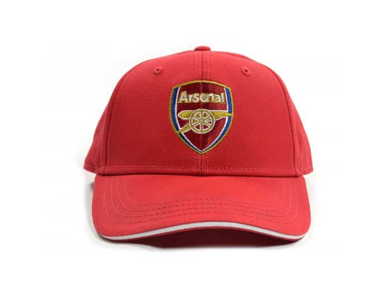 ARSENAL CREST SANDWICH PEAK BASEBALL CAP RED