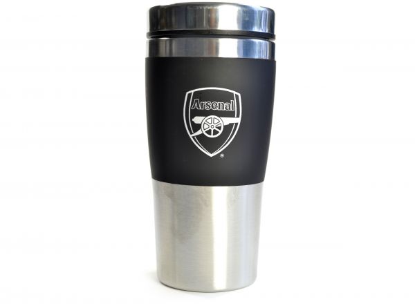 ARSENAL EXECUTIVE HANDLELESS STAINLESS STEEL DOUBLE WALL TRAVEL MUG