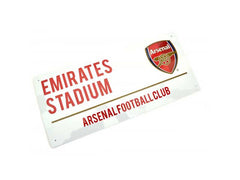 ARSENAL METAL WHITE RED TEXT STREET SIGN