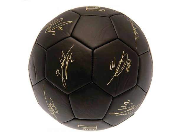 ARSENAL PHANTOM SIGNATURE BALL BLACK GOLD SIZE 5