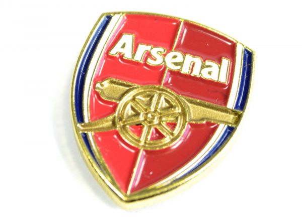 ARSENAL CREST PIN BADGE RED